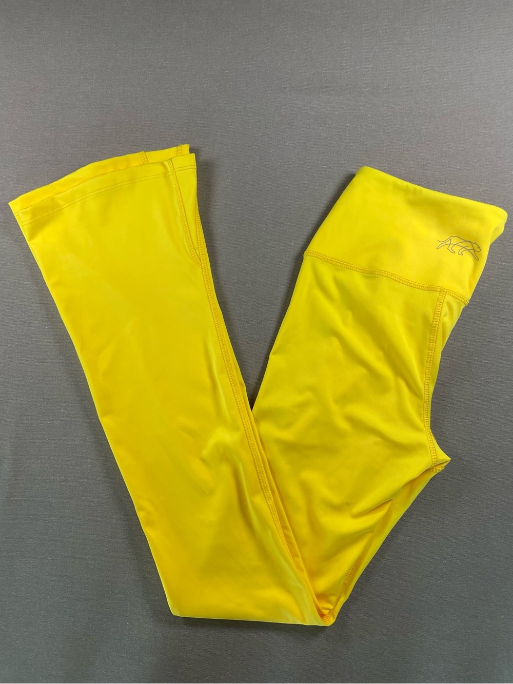Tiger Friday Flare Yellow High-Rise Dance Leggings Convention Adult Medium